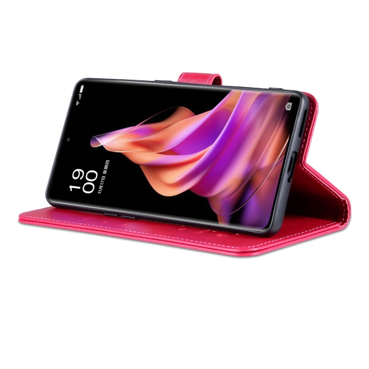 For OPPO Reno9 / Reno9 Pro AZNS Sheepskin Texture Flip Leather Phone Case