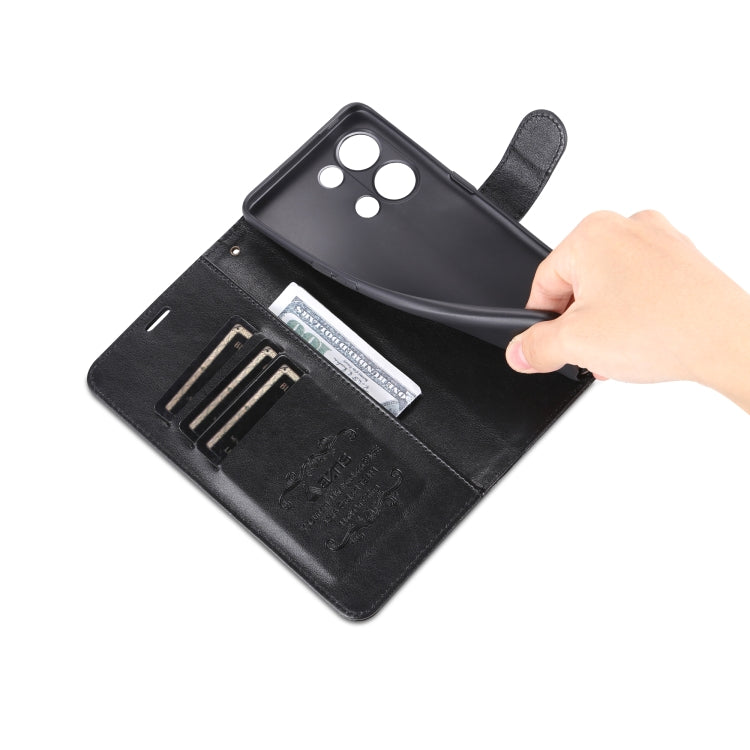 For OPPO Reno9 / Reno9 Pro AZNS Sheepskin Texture Flip Leather Phone Case