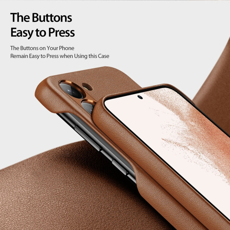 For Samsung Galaxy S23+ 5G DUX DUCIS Grit Series Leather Texture Phone Case