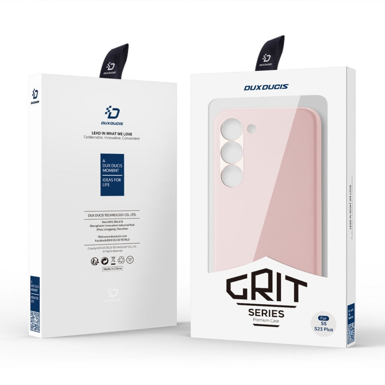 For Samsung Galaxy S23+ 5G DUX DUCIS Grit Series Leather Texture Phone Case
