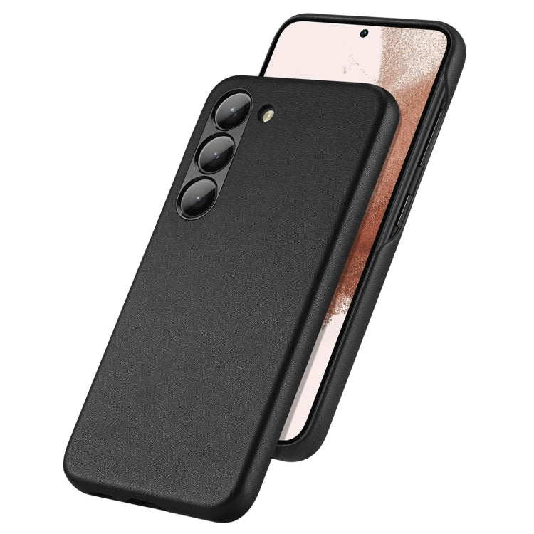 For Samsung Galaxy S23 5G DUX DUCIS Grit Series Leather Texture Phone Case(Black)