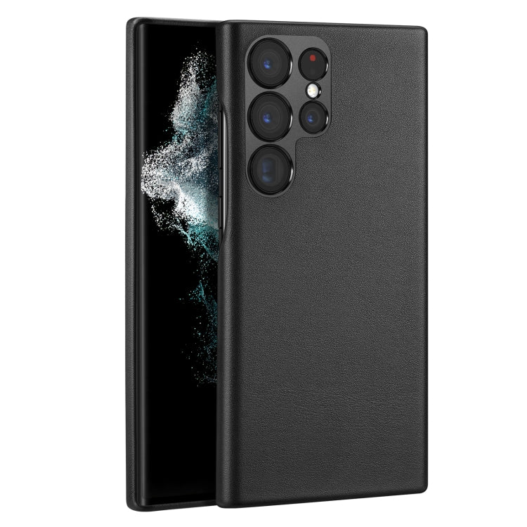 For Samsung Galaxy S23 Ultra 5G DUX DUCIS Grit Series Leather Texture Phone Case
