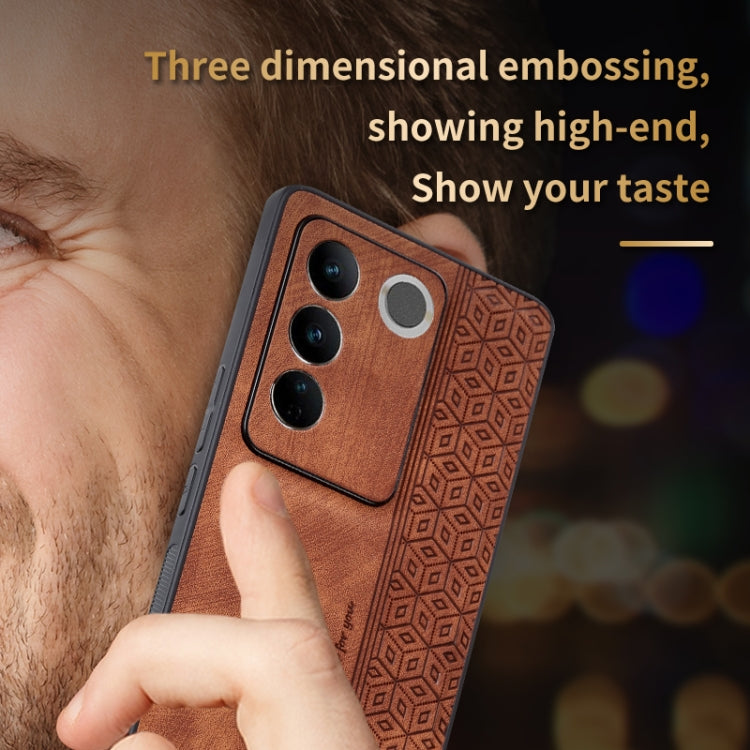 For vivo S16/S16 Pro AZNS 3D Embossed Skin Feel Phone Case