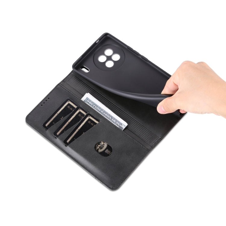 For vivo X90 Pro AZNS Magnetic Calf Texture Flip Leather Phone Case
