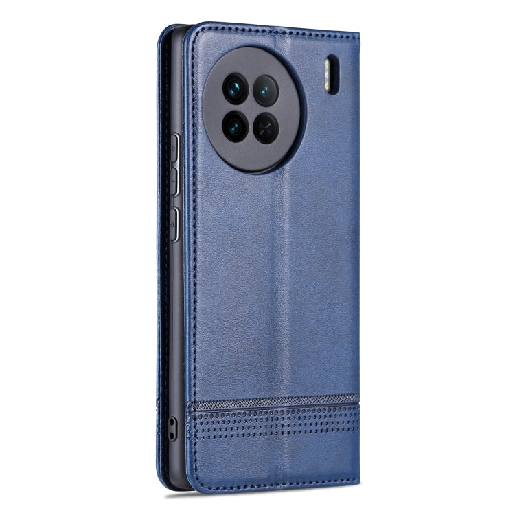 For vivo X90 Pro AZNS Magnetic Calf Texture Flip Leather Phone Case