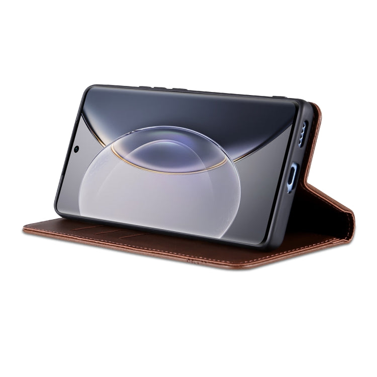 For vivo X90 Pro AZNS Magnetic Calf Texture Flip Leather Phone Case