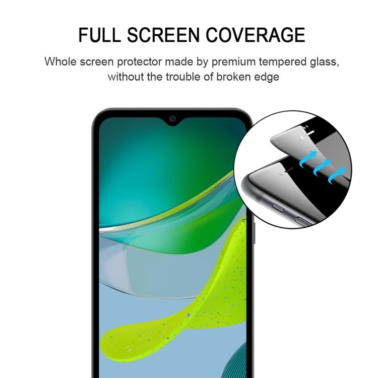 For Motorola Moto E13 Full Glue Full Cover Screen Protector Tempered Glass Film