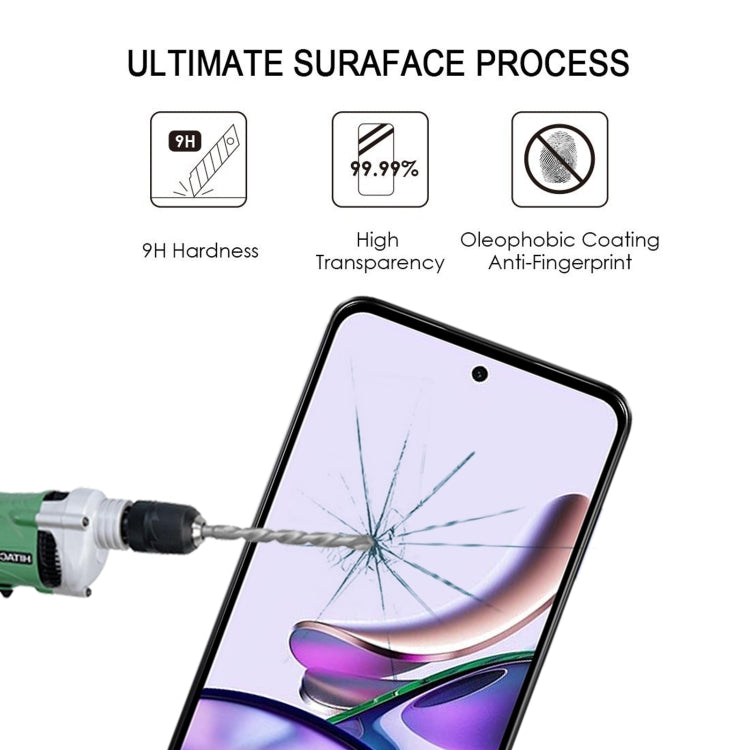For Motorola Moto G13 25pcs Full Glue Full Screen Tempered Glass Film