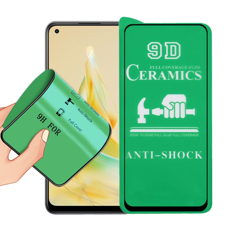 For OPPO Reno8 T 4G 9D Full Screen Full Glue Ceramic Film