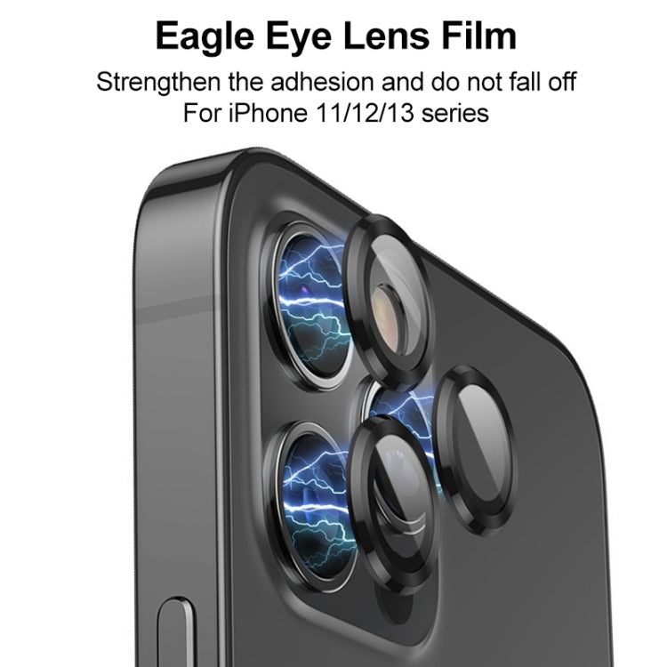 For iPhone 12 mini CD Texture Metal Lens Tempered Film