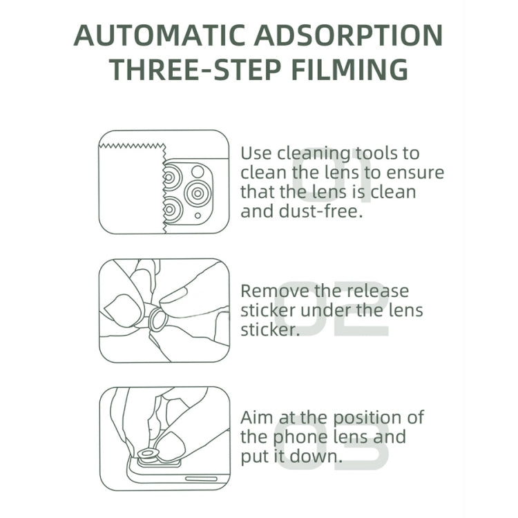 For iPhone 12 mini CD Texture Metal Lens Tempered Film