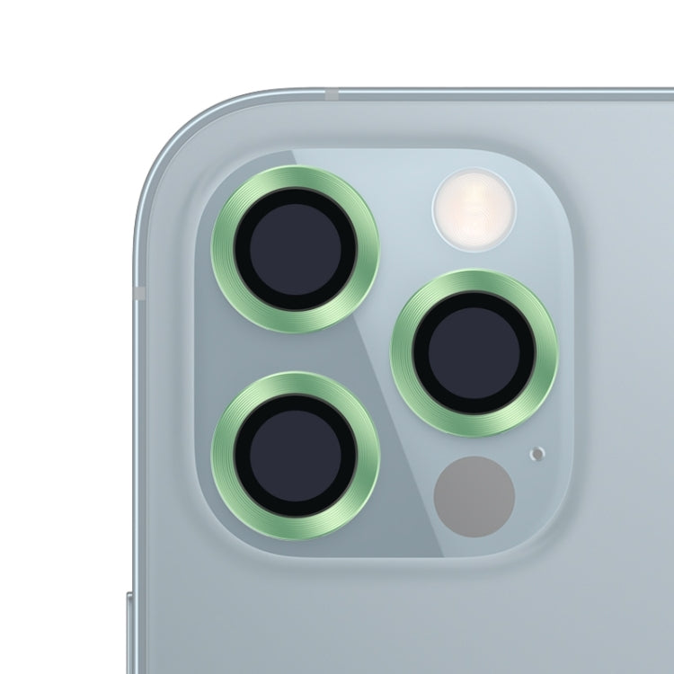For iPhone 12 Pro Max CD Texture Metal Lens Tempered Film