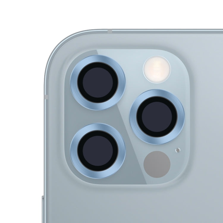For iPhone 12 Pro Max CD Texture Metal Lens Tempered Film