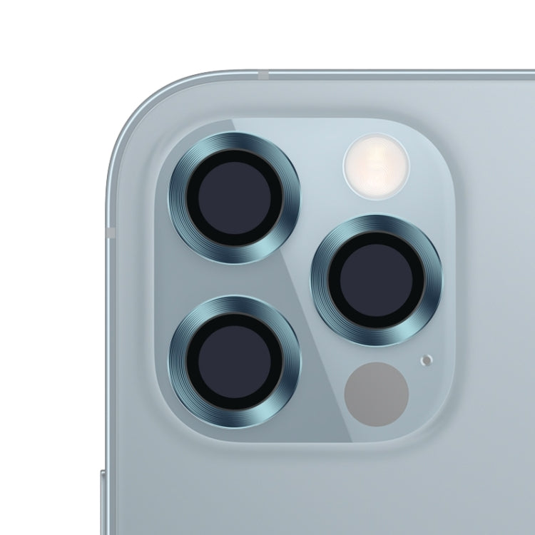 For iPhone 12 Pro Max CD Texture Metal Lens Tempered Film