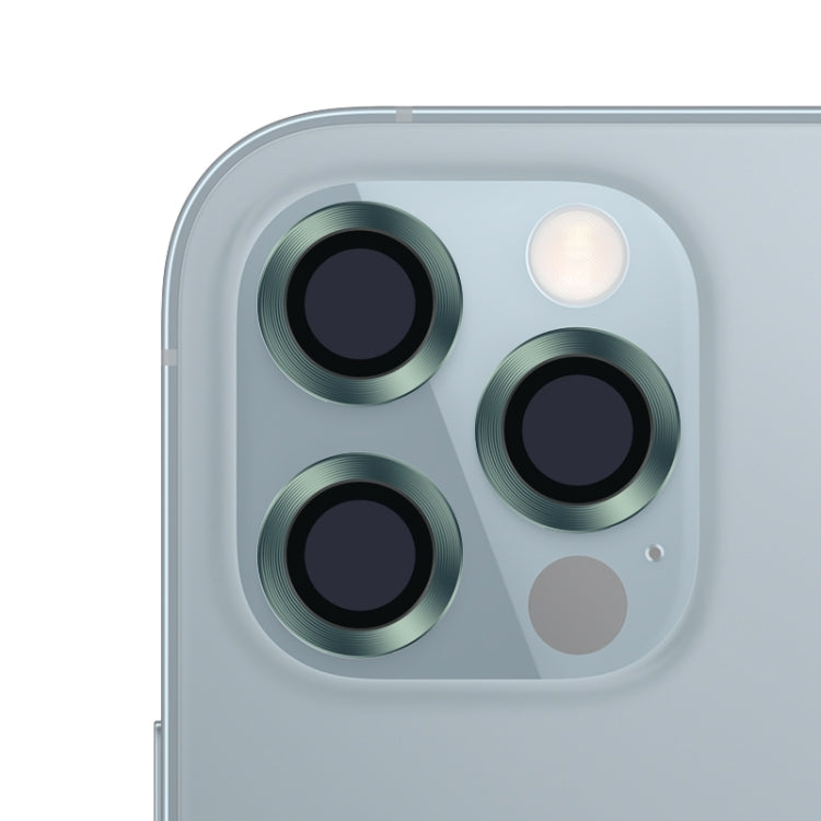 For iPhone 12 Pro Max CD Texture Metal Lens Tempered Film