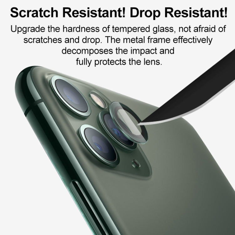 For iPhone 11 CD Texture Metal Lens Tempered Film