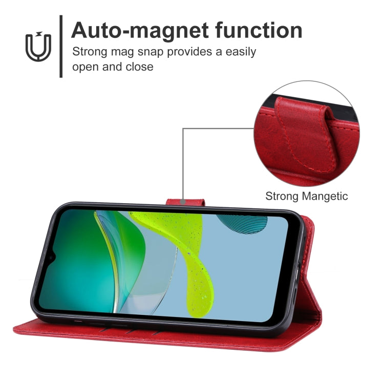 For Motorola Moto E13 Leather Phone Case