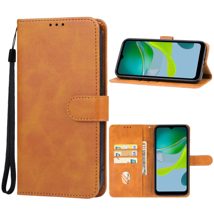 For Motorola Moto E13 Leather Phone Case
