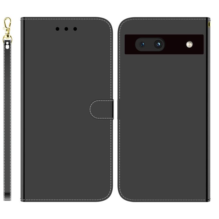 For Google Pixel 7a Imitated Mirror Surface Flip Leather Phone Case