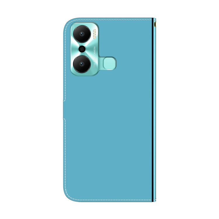 For Infinix Hot 20 Play Imitated Mirror Surface Flip Leather Phone Case