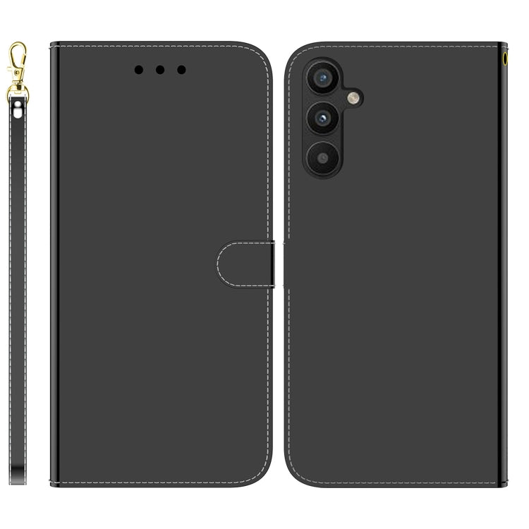 For Samsung Galaxy A34 5G Imitated Mirror Surface Flip Leather Phone Case