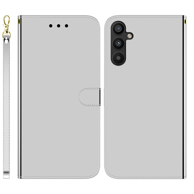 For Samsung Galaxy A54 5G Imitated Mirror Surface Flip Leather Phone Case