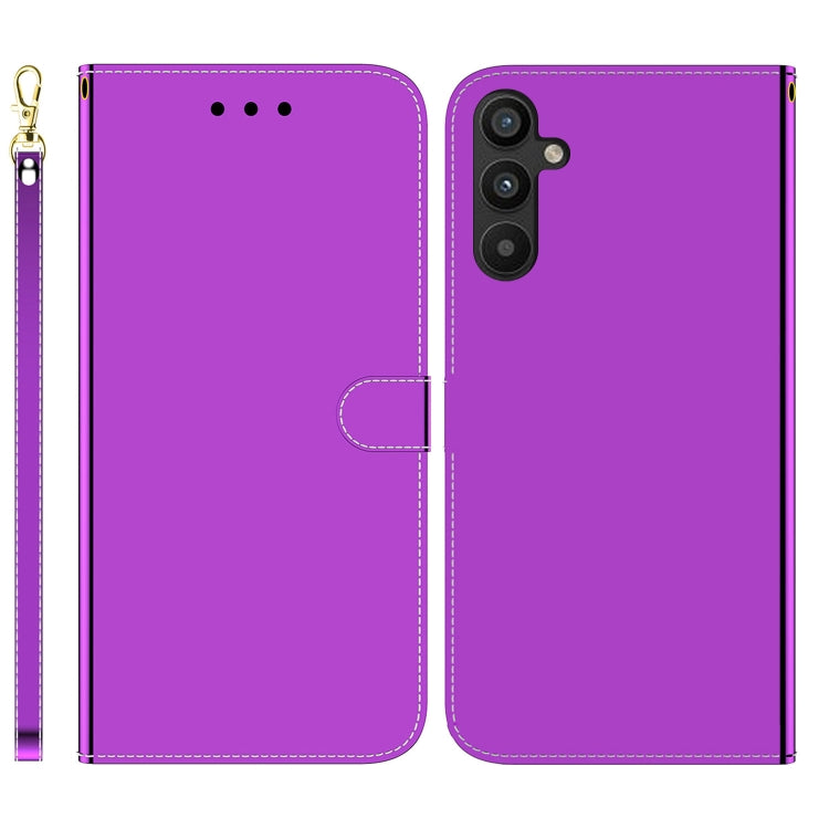 For Samsung Galaxy A54 5G Imitated Mirror Surface Flip Leather Phone Case