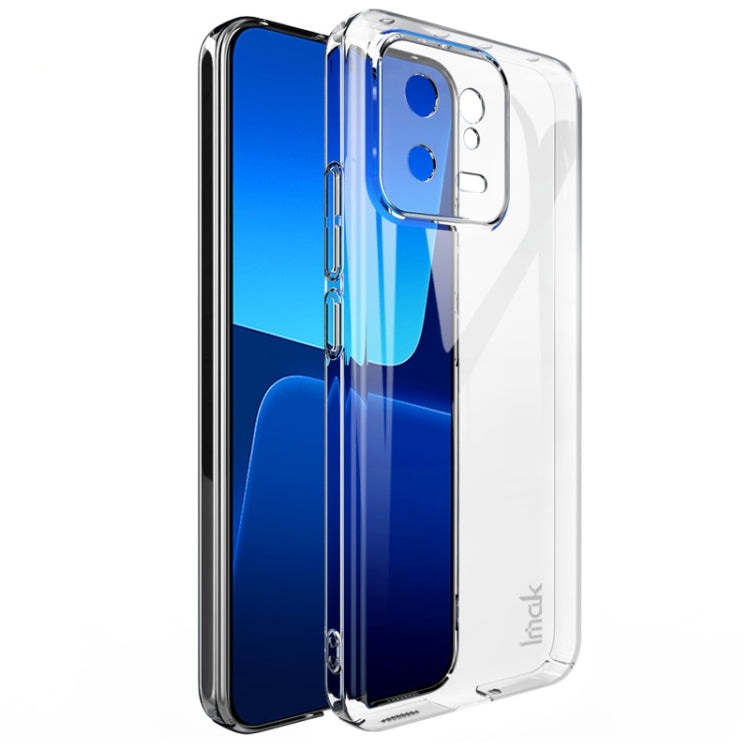 For Xiaomi 13 5G 7.98mm Glass Version imak Wing II Pro Series Wear-resisting Crystal Phone Protective Case(Transparent)
