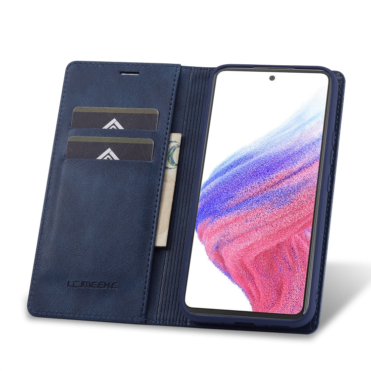 For Samsung Galaxy A54 5G LC.IMEEKE RFID Anti-theft Leather Phone Case