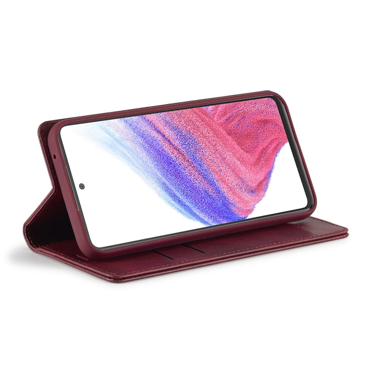 For Samsung Galaxy A54 5G LC.IMEEKE RFID Anti-theft Leather Phone Case