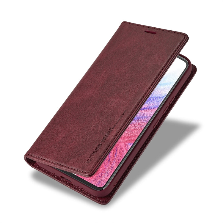 For Samsung Galaxy A54 5G LC.IMEEKE RFID Anti-theft Leather Phone Case