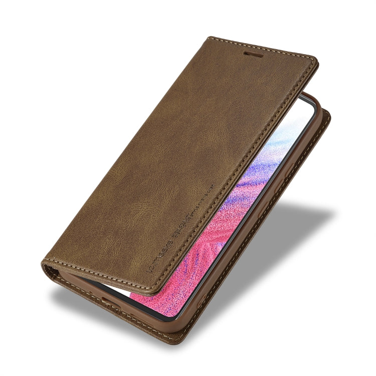 For Samsung Galaxy A54 5G LC.IMEEKE RFID Anti-theft Leather Phone Case