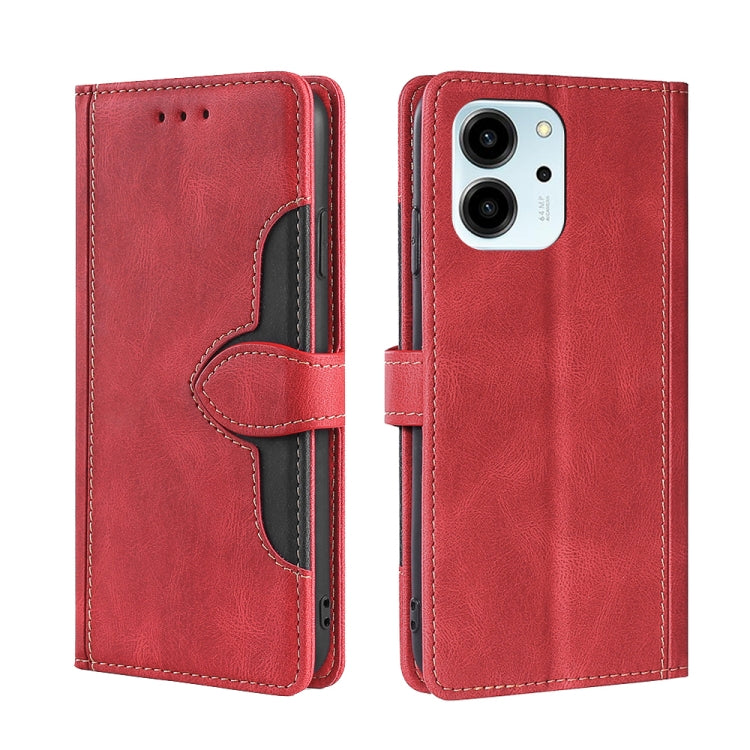 For Honor 80 SE Skin Feel Magnetic Buckle Leather Phone Case