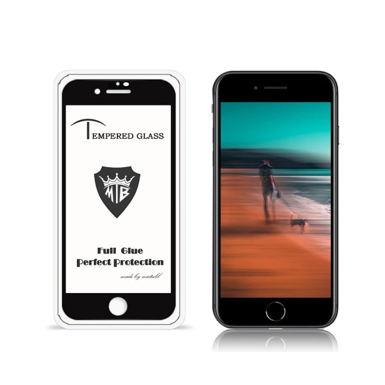 For iPhone SE 2 MIETUBL 9H Full Glue Full Screen Tempered Glass Film