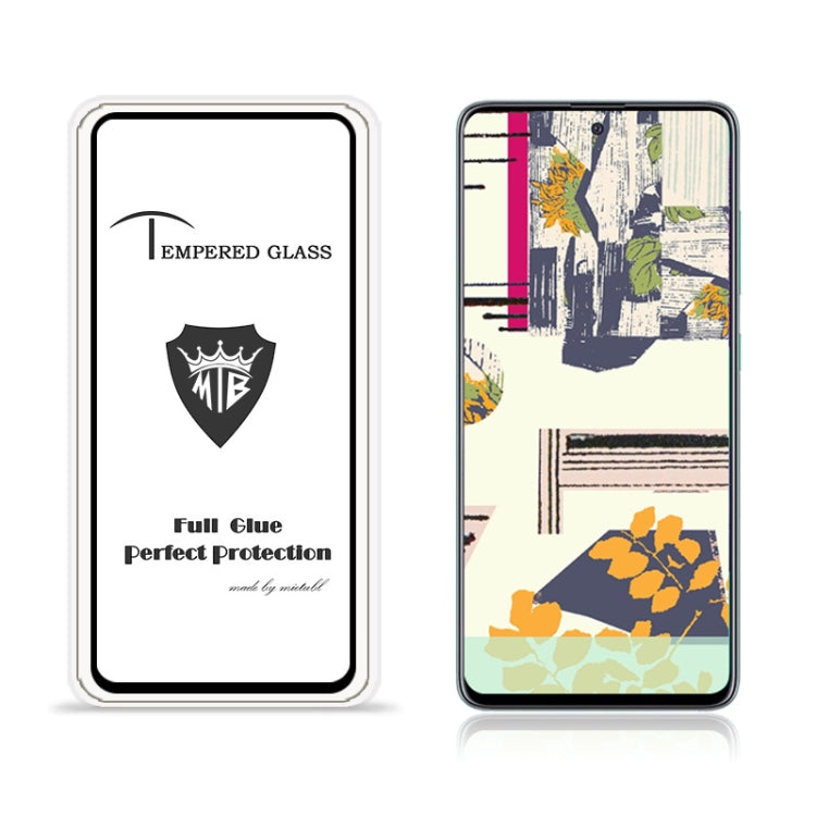 For Galaxy A71 MIETUBL 9H Full Glue Full Screen Tempered Glass Film