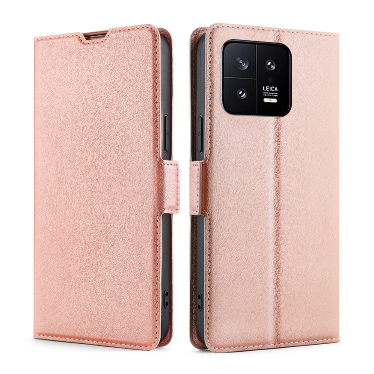 For Xiaomi 13 Ultra-thin Voltage Side Buckle Leather Phone Case