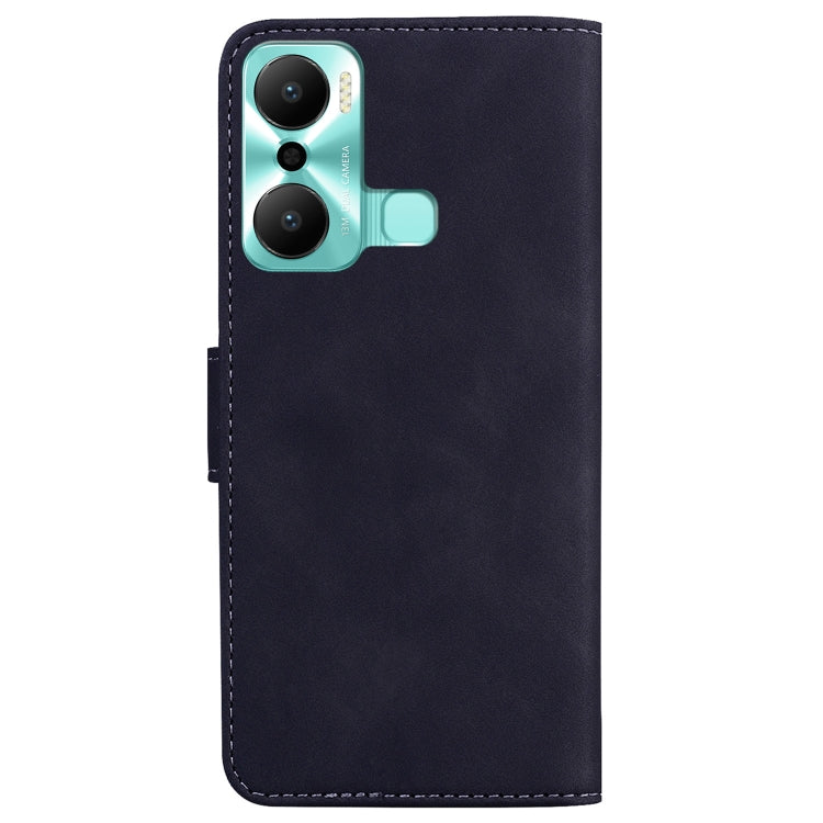 For Infinix Hot 20 Play Skin Feel Pure Color Flip Leather Phone Case