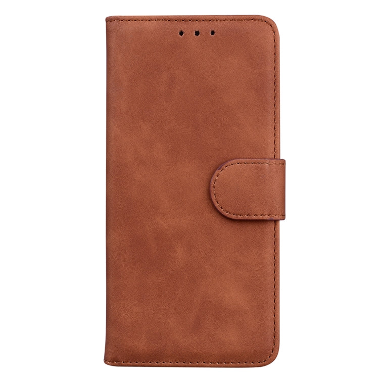 For OPPO A58 Skin Feel Pure Color Flip Leather Phone Case