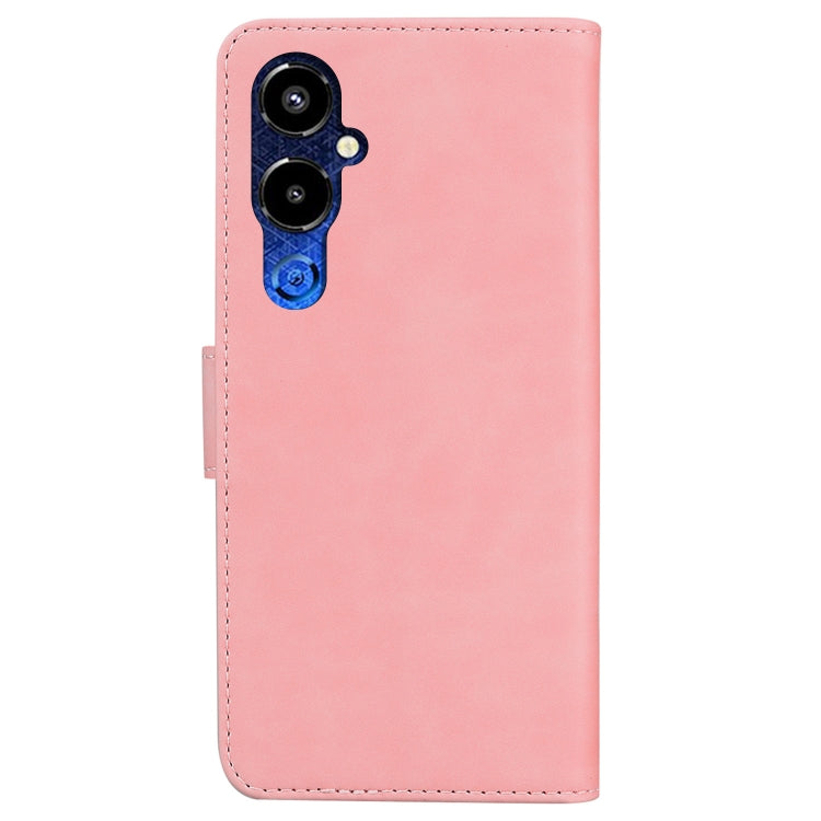 For Tecno Pova 4 Pro Skin Feel Pure Color Flip Leather Phone Case
