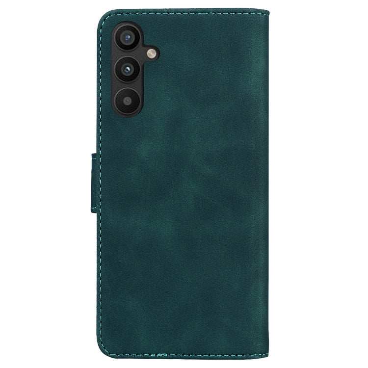 For Samsung Galaxy A54 5G Skin Feel Pure Color Flip Leather Phone Case