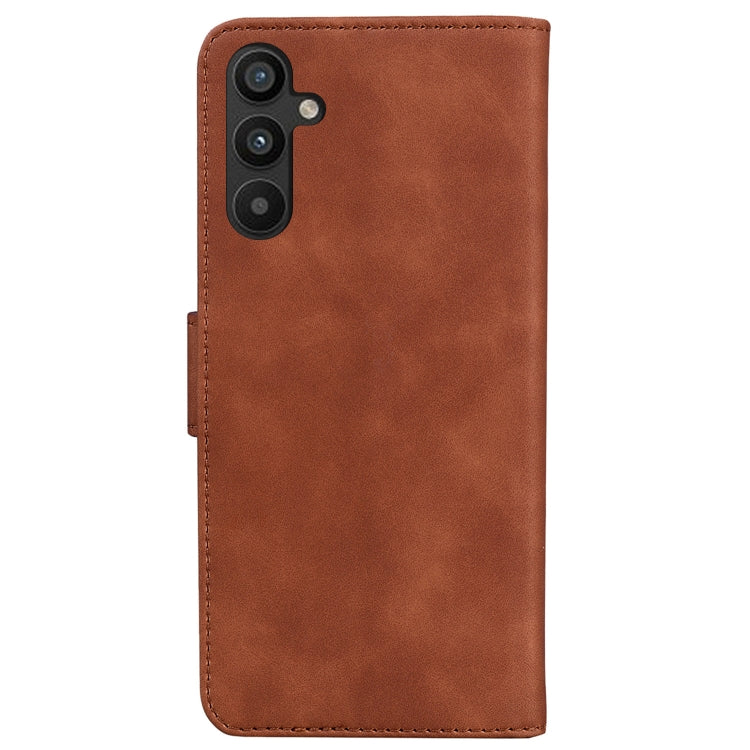 For Samsung Galaxy A54 5G Skin Feel Pure Color Flip Leather Phone Case