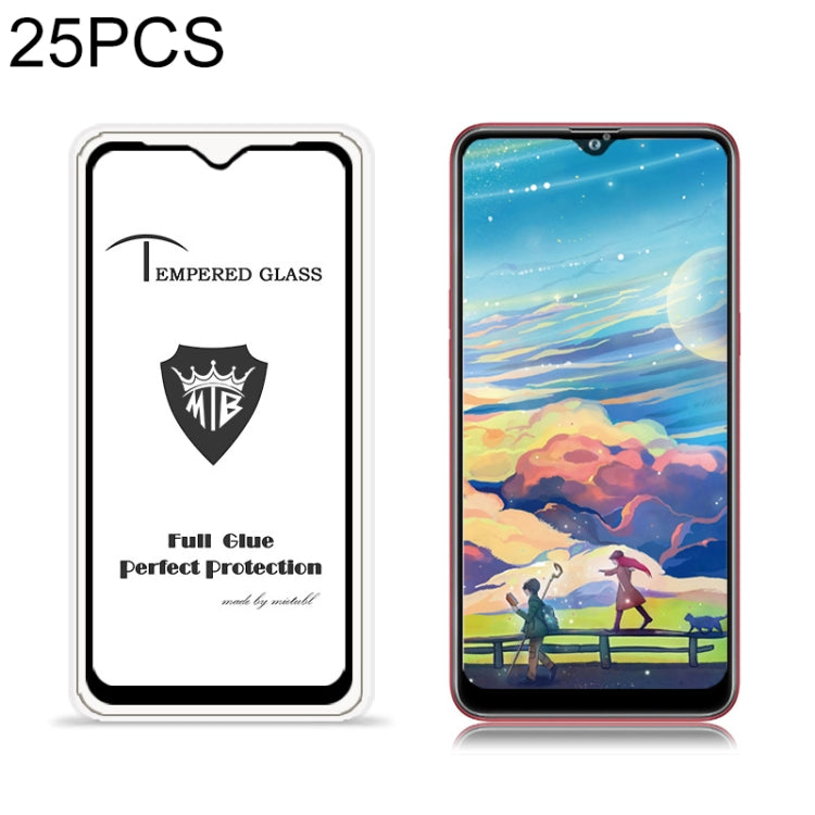 For Galaxy Note 10 Lite 25 PCS MIETUBL 9H Full Glue Full Screen Tempered Glass Film