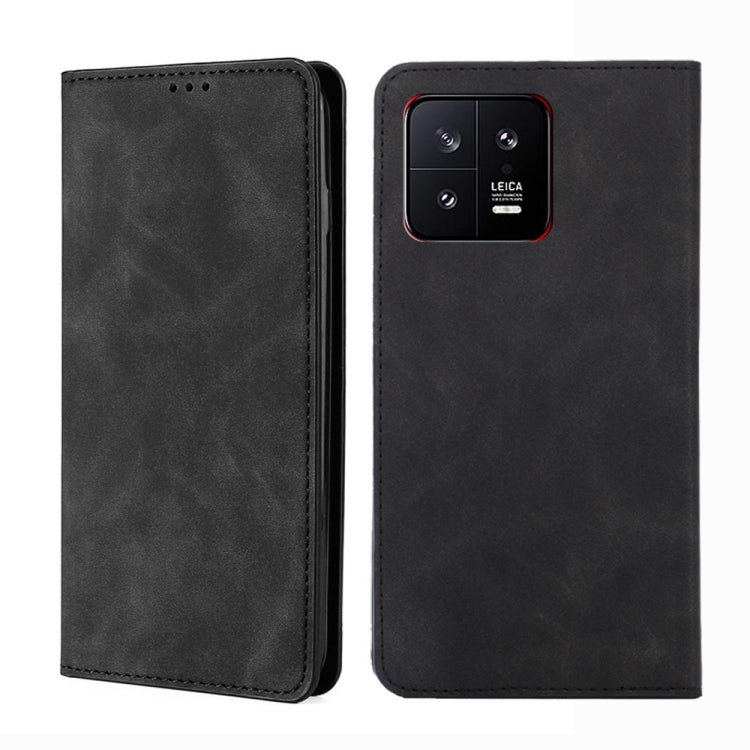 For Xiaomi 13 Skin Feel Magnetic Horizontal Flip Leather Phone Case