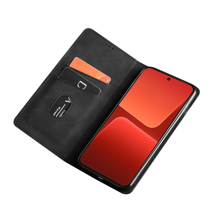 For Xiaomi 13 Skin Feel Magnetic Horizontal Flip Leather Phone Case