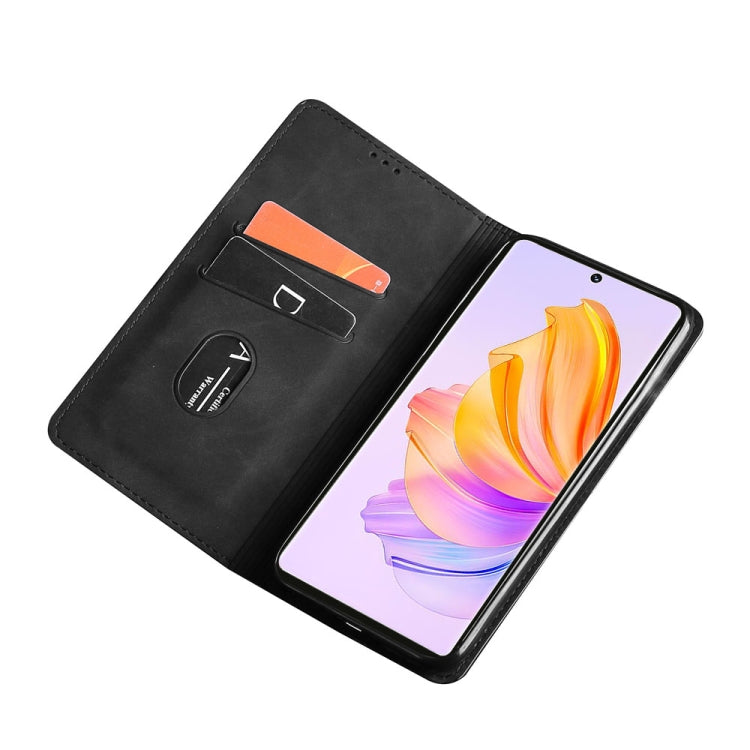 For Honor 80 SE Skin Feel Magnetic Horizontal Flip Leather Phone Case