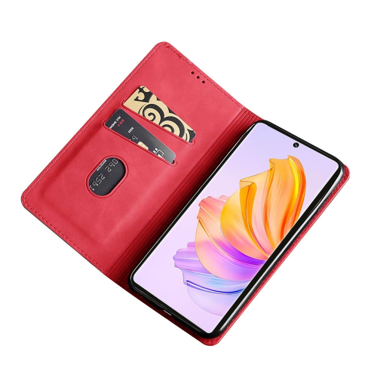 For Honor 80 SE Skin Feel Magnetic Horizontal Flip Leather Phone Case