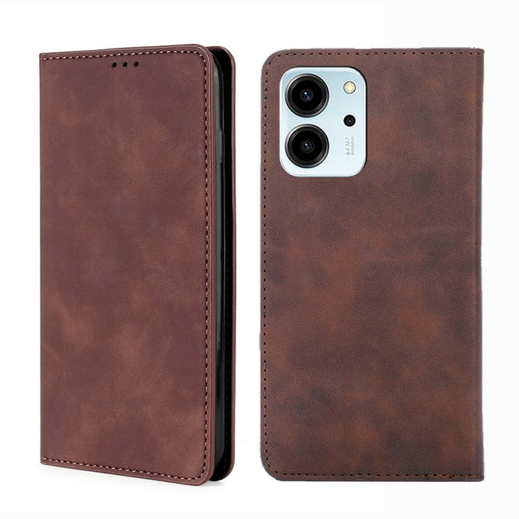 For Honor 80 SE Skin Feel Magnetic Horizontal Flip Leather Phone Case