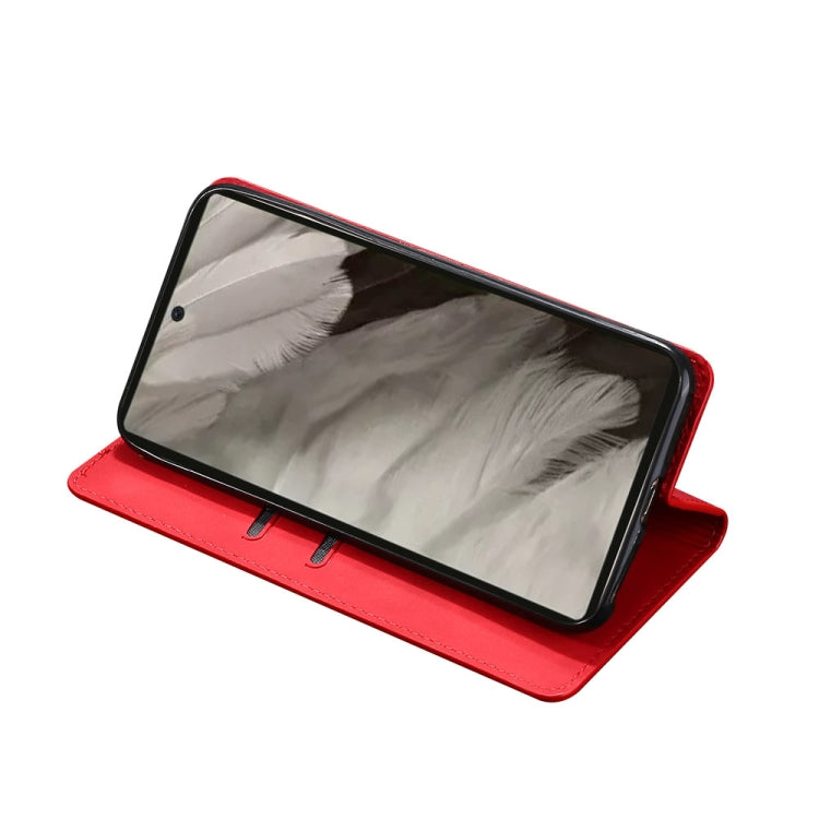 For Google Pixel 7a Skin Feel Magnetic Horizontal Flip Leather Phone Case