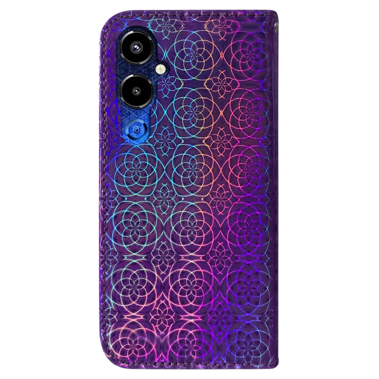 For Tecno Pova 4 Pro Colorful Magnetic Buckle Leather Phone Case