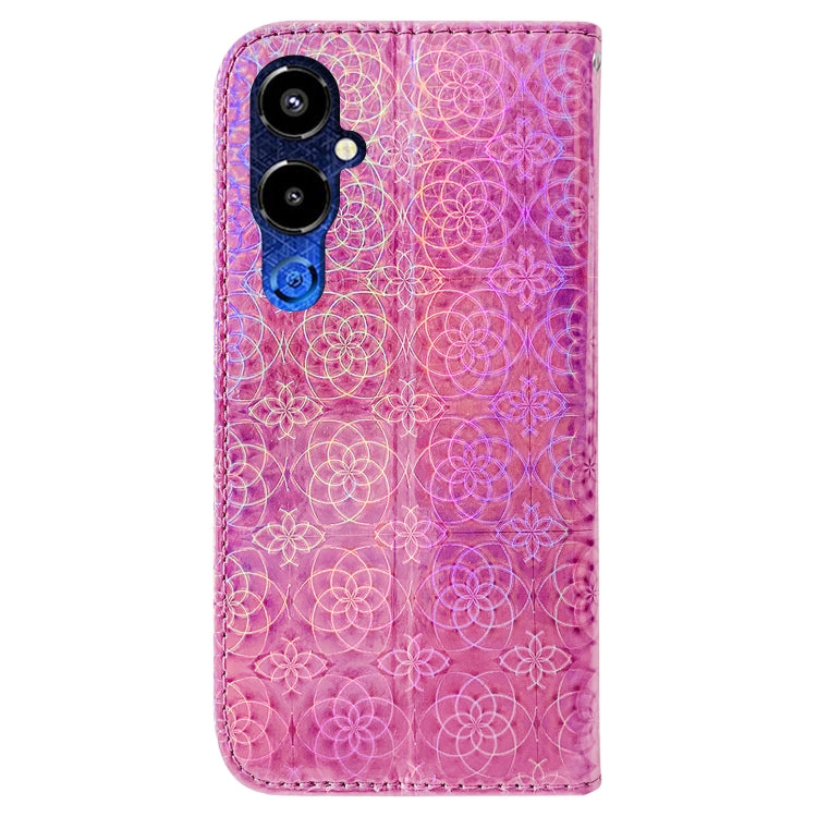 For Tecno Pova 4 Pro Colorful Magnetic Buckle Leather Phone Case
